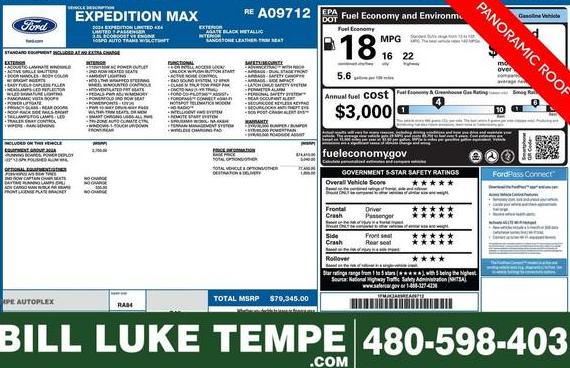 FORD EXPEDITION MAX 2024 1FMJK2A89REA09712 image FORD EXPEDITION MAX 2024 1FMJK2A89REA09712 image